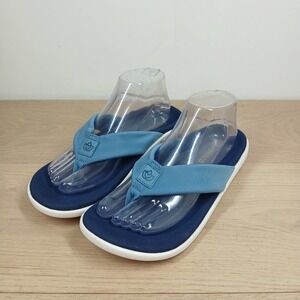 Spenco Sandals Women US 8.5 Blue Flip Flop Orthotic Comfort Thong Slides